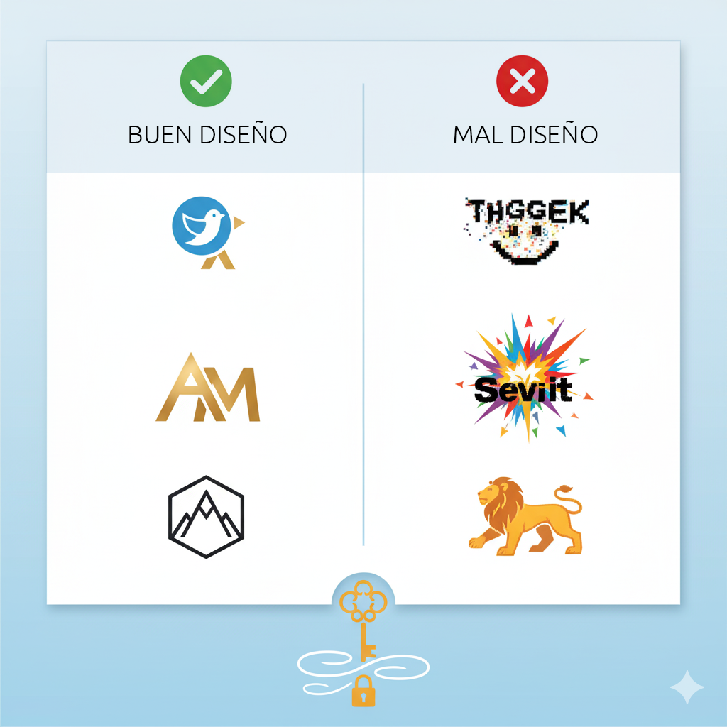 logo bueno vs logo malo